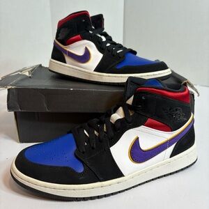 Jordan Sneakers Black White Blue Red Purple